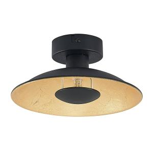 Lindby Narisara lámpara de techo, negro-oro, 20 cm