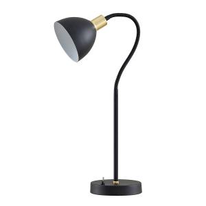 Lindby Genora lámpara de mesa en negro
