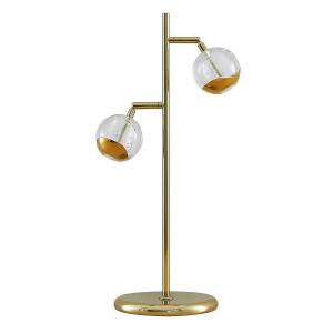 Lucande Kilio lámpara de mesa LED atenuable en oro