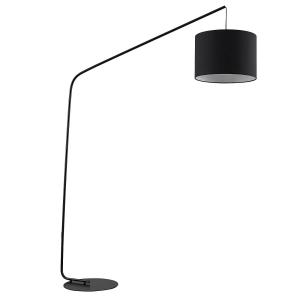 ELC Pajona lámpara de pie, pantalla textil, negro
