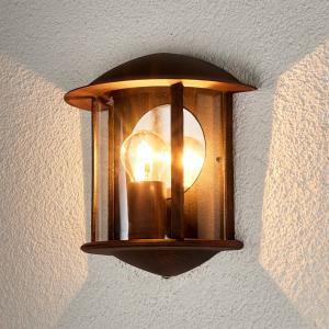 Lindby Aplique LED para exteriores Maelis marrón rojizo