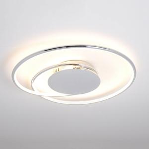 Lámpara de techo Lindby LED Joline, 46 cm, color cromo, met…