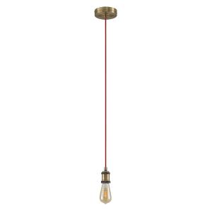 Lindby Archita lámpara colgante, rojo, marrón