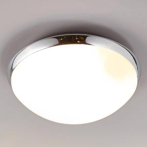 Lindby Lámpara de techo para baño Mijo borde cromado IP44