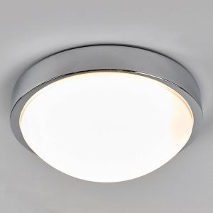 Lindby Lámpara de techo para baño Elucio en cromo, IP44