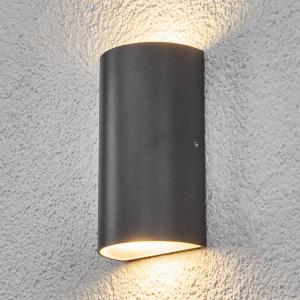 Lindby Lámpara de pared exterior LED Weerd