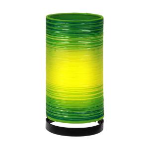 Woru Lámpara de mesa Julie envuelta en hilos, verde