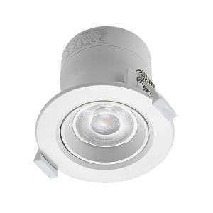 Lámpara empotrable LED Prios Shima, blanca, 3.000 K, 7 W
