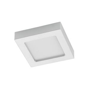 Prios Alette plafón LED, plata, 17,2 cm