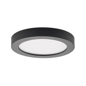 Lámpara de techo LED Prios Edwina, negra, CCT, 24,5 cm
