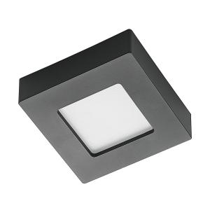 Lámpara de techo LED Prios Alette, negra, CCT, 6 W