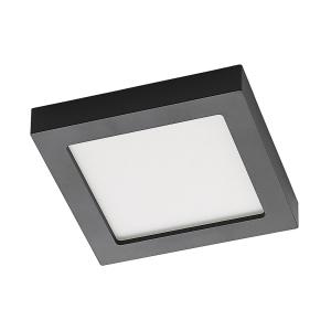 Lámpara de techo LED Prios Alette, negra, CCT, 24 W