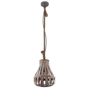 Lindby Haruno lámpara colgante de ratán, 33 cm