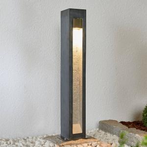 Arcchio Bolardo LED Adejan con piedra de basalto, 70 cm