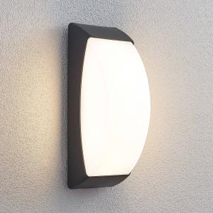 Lindby Aplique LED para exterior Alexey IP65, gris oscuro
