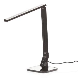Lindby Lámpara de escritorio LED negra Eleni