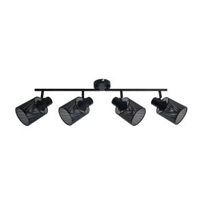 Lindby Stancho foco, negro, 4 luces