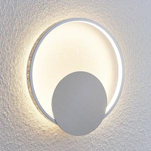 Lindby Lámpara de pared LED Anays, redonda, 32 cm