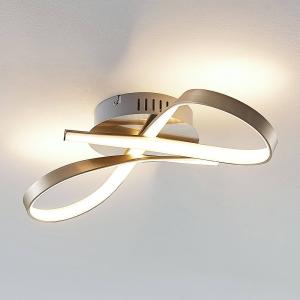 Lindby Lámpara LED de techo Alana con forma de lazo