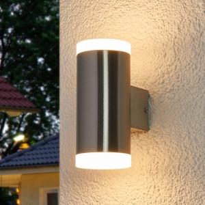 Lindby Lámpara LED de pared exterior Eliano de 2 llamas
