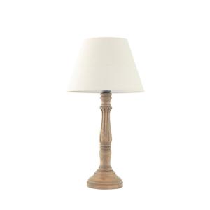 Lámpara de mesa sin fuente de luz adela e27 a67 madera