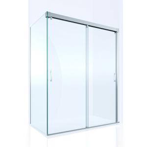 Mampara corredera open transparente perfil plata 125x195 cm