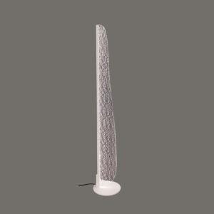 Lámpara de pie led bianca plata 20w 3000k 153 cm de alto