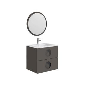 Mueble de baño con lavabo sphere grafito 60x45 cm