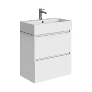 Mueble de baño con lavabo espacio l blanco 60x35 cm