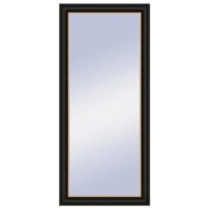 Espejo enmarcado rectangular valerie negro 145 x 65 cm