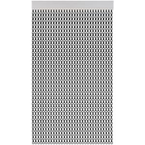 Cortina de puerta pvc cadena negro 110 x 230 cm