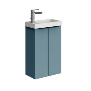 Mueble de baño con lavabo espacio xs azul claro 40x22 cm