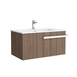 Mueble de baño con lavabo atelier teca 85x45 cm