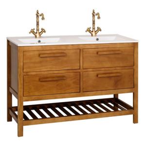 Mueble de baño con lavabo amazonia natural 120x45 cm
