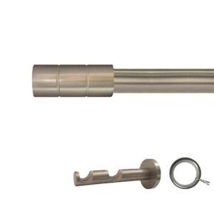 Kit 2 barras metal ø 20mm pipe azero 300cm c/anillas pared