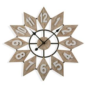 Reloj estrella marrón 70 cm