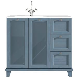 Mueble de baño unike azul 100 x 48 cm