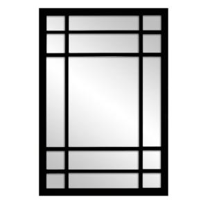 Espejo enmarcado rectangular romeo negro 100 x 70 cm