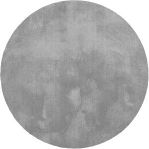 Alfombra poliamida touch gris claro redonda 160x160cm
