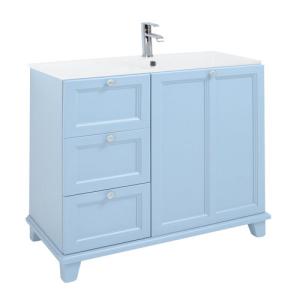 Mueble de baño unike azul 105 x 48 cm