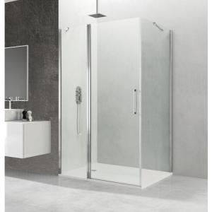 Mampara abatible c transparente perfil cromo   fijo lateral…