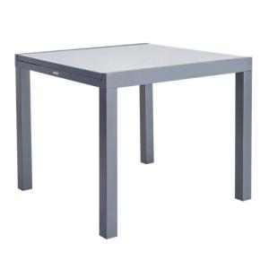 Mesa de jardín extensible de aluminio naterial lyra ii gris…