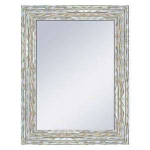 Espejo enmarcado rectangular williams plata plata 69 x 89 cm