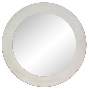 Espejo enmarcado redondo ed 164 blanco d 100 cm