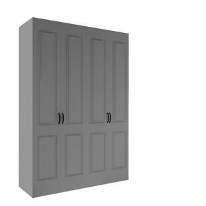 Armario ropero puerta abatible spaceo home marsella gris 16…