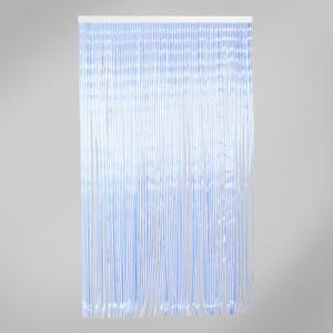 Cortina de puerta pvc ferrara azul-transparente 120 x 210 cm