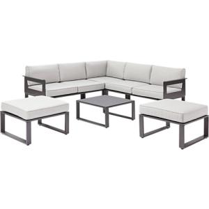 Set de sofás y mesa baja odyssea de aluminio para 4 persona…