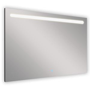 Espejo de baño con luz led push 120 x 80 cm