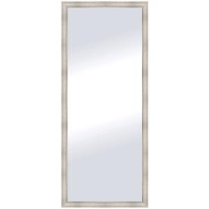 Espejo enmarcado rectangular zoe plata plata 138 x 58 cm