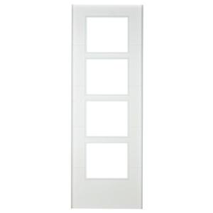 Puerta corredera lucerna blanco con cristal de 82.5 cm
